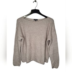 Lord & Taylor Women's Sweater Size L Pull Over Beige Boxy